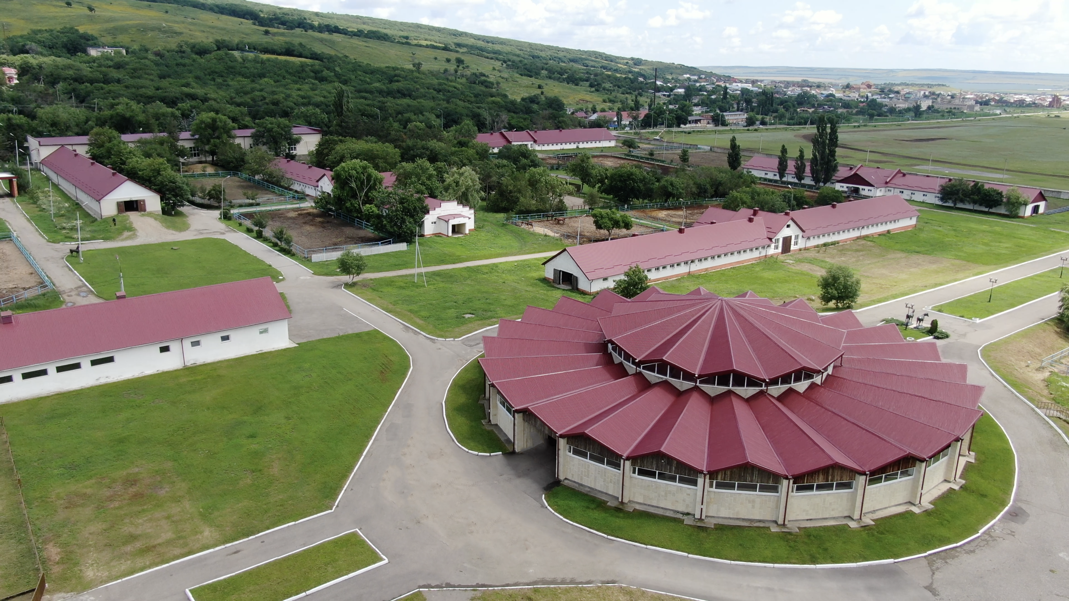 Терский конный завод - вид сверху